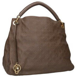 Louis Vuitton Artsy Empreinte Shoulder Bag Brown